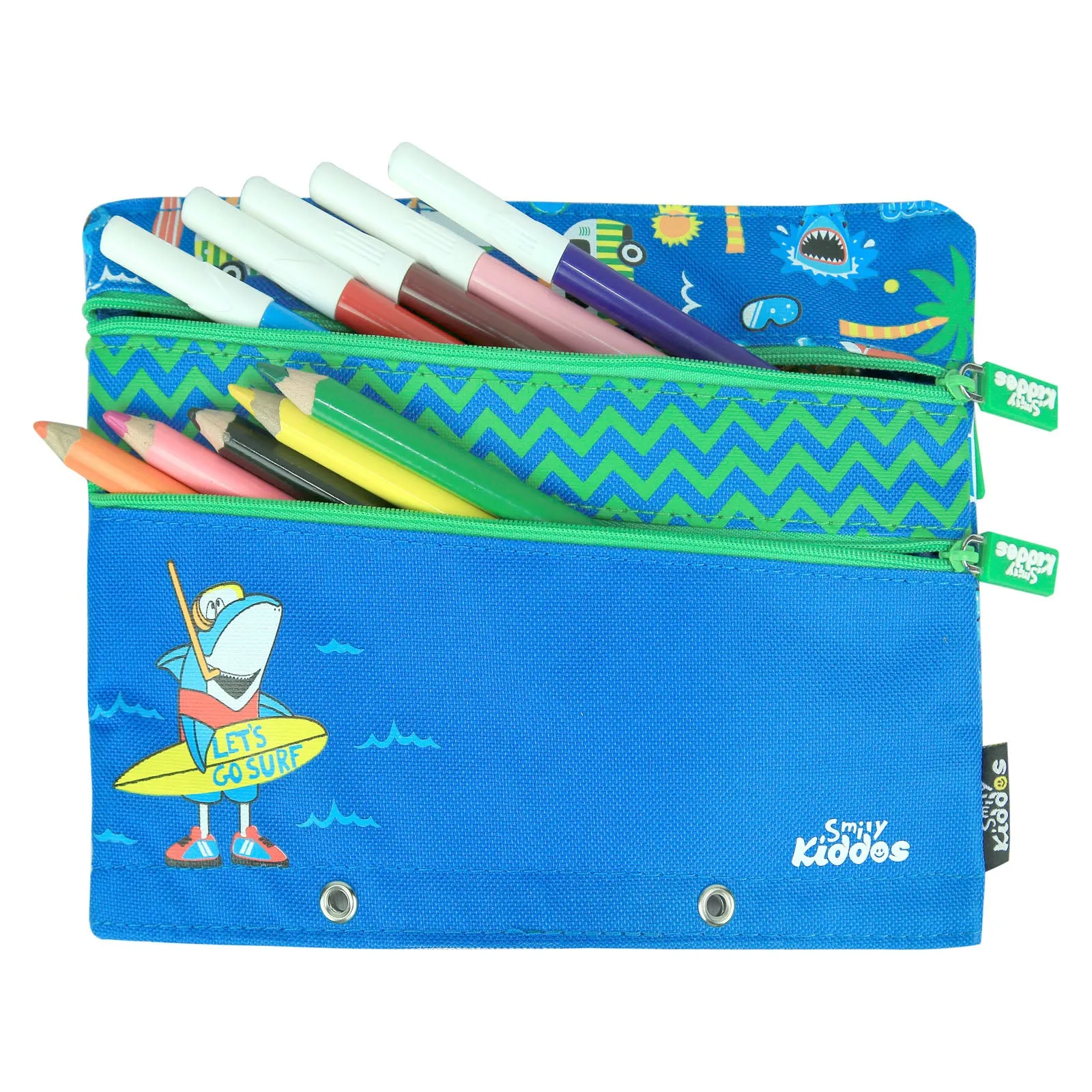 Smily Kiddos Fancy A5 Pencil Case Blue