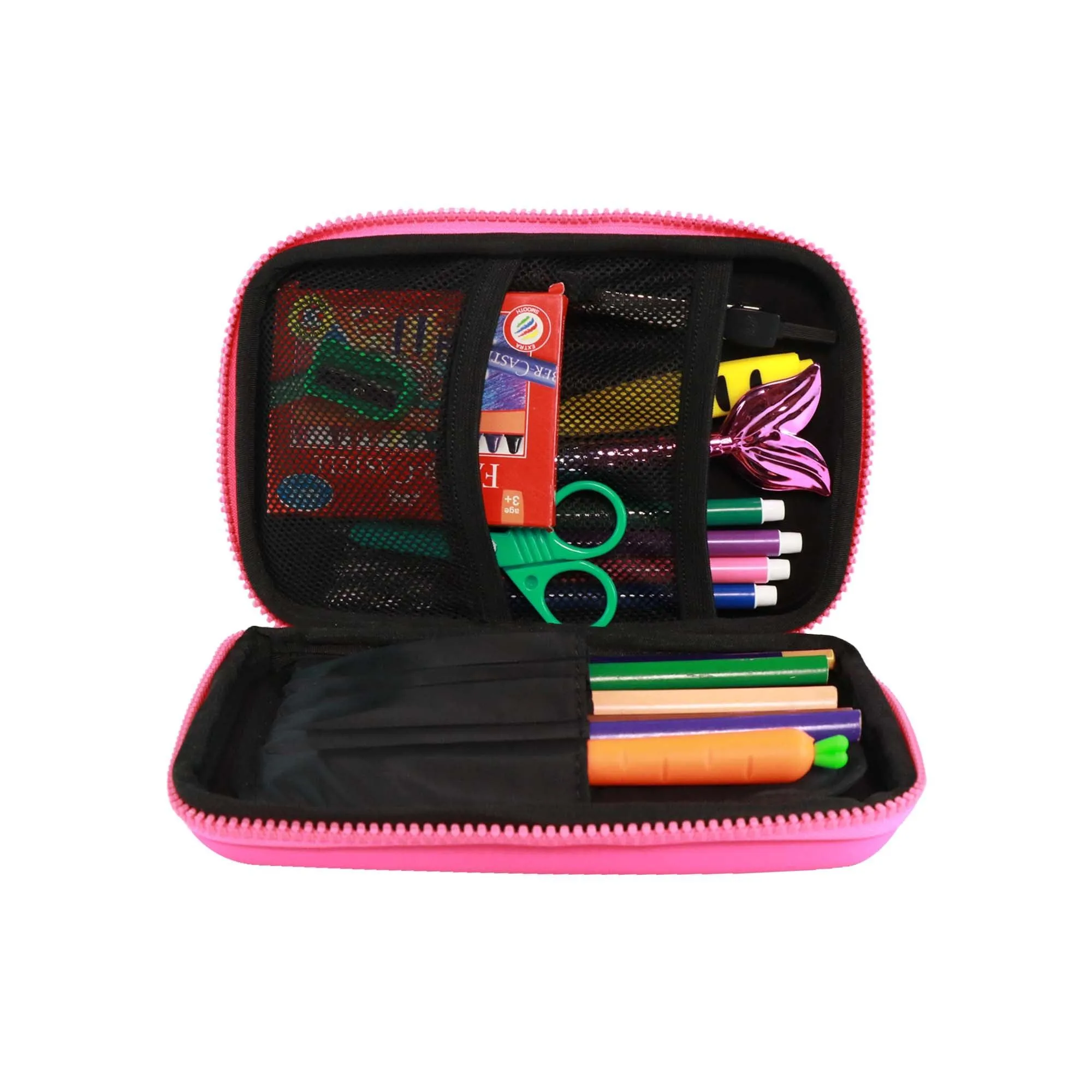 Smily Kiddos - Licensed Chhota Bheem  - Stylish & Spacious Hardtop EVA Pencil Case Too Cool - Pink