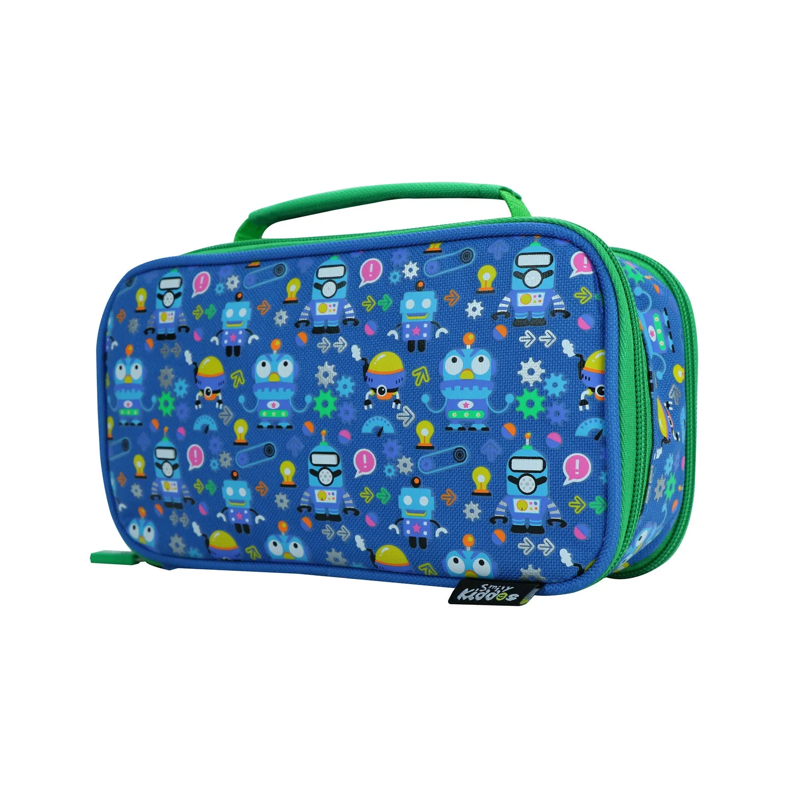 Smily Kiddos Multipurpose Pencil Case Crazy Robo Theme Blue