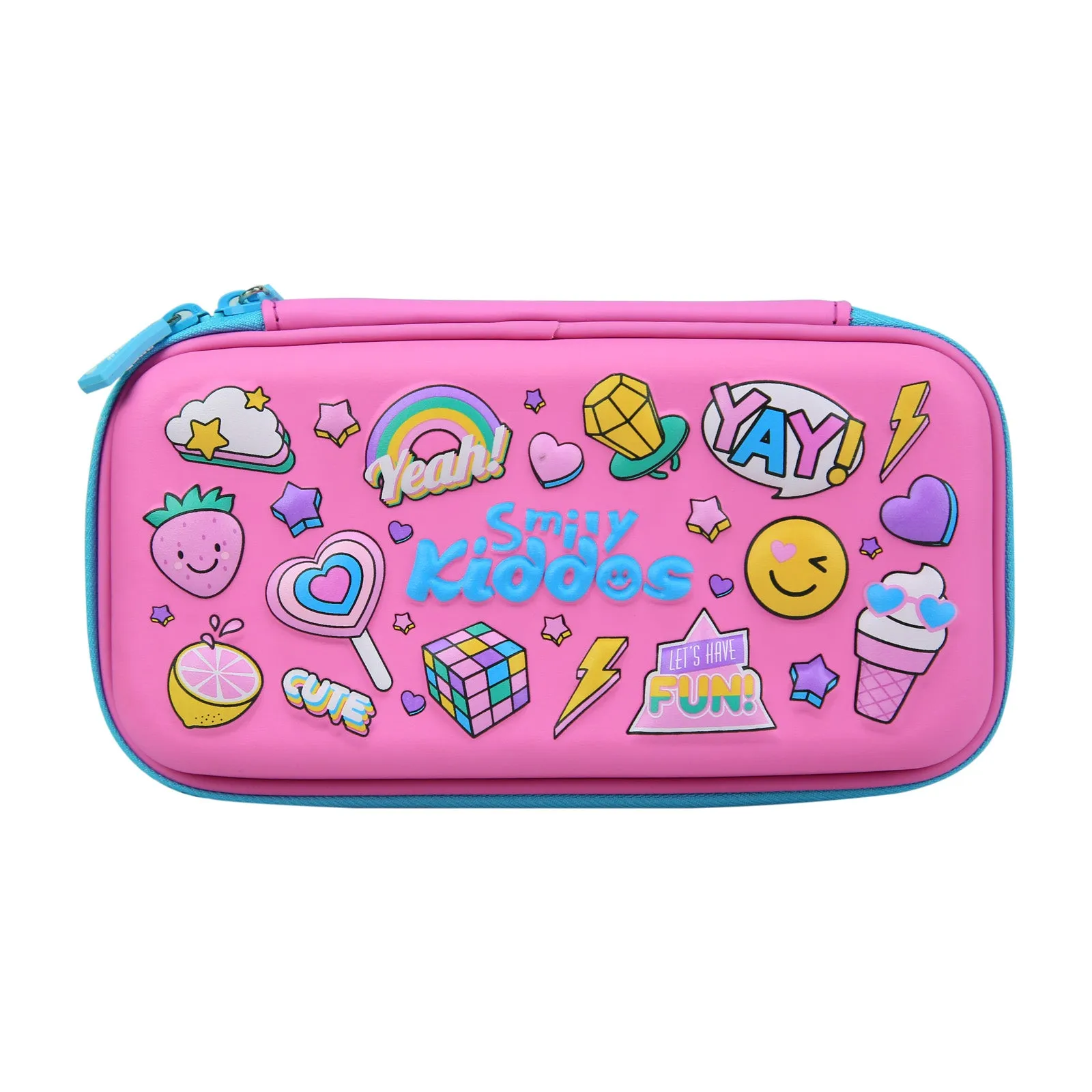 Smily Small Pencil Case Pink