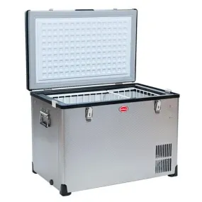 SnoMaster 40L Stainless Steel Portable Fridge/Freezer 12/220Volt