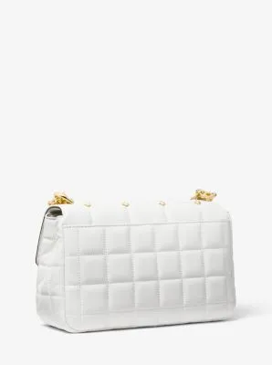 SoHo Large Studded Quilted Leather Shoulder Bag