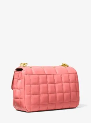 SoHo Large Studded Quilted Leather Shoulder Bag