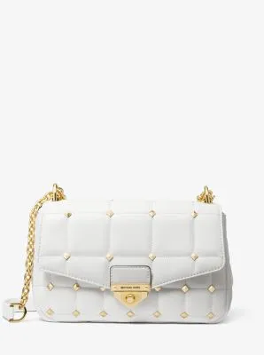 SoHo Large Studded Quilted Leather Shoulder Bag