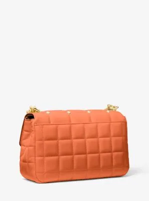 SoHo Large Studded Quilted Leather Shoulder Bag