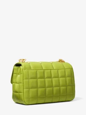 SoHo Large Studded Quilted Leather Shoulder Bag