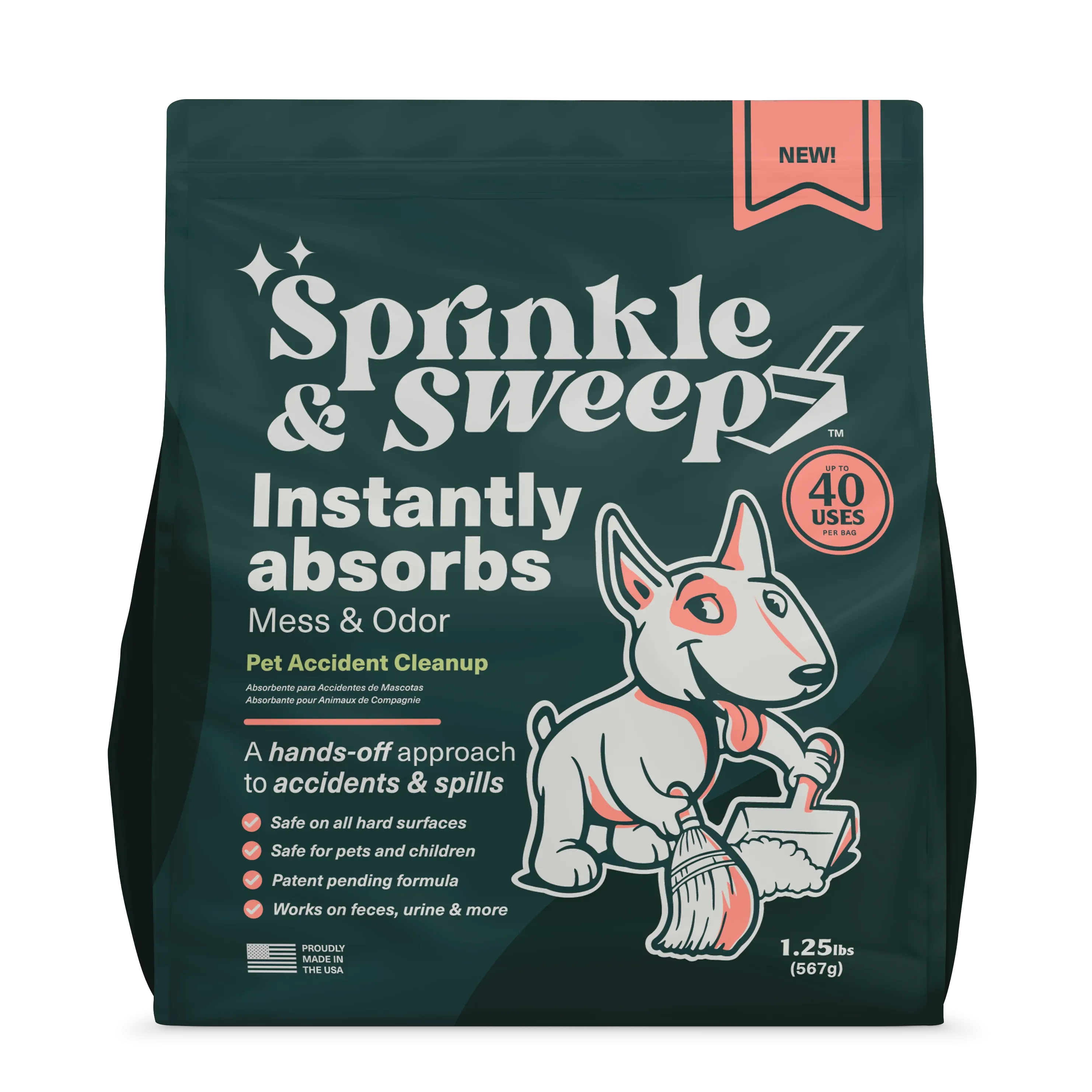 Sprinkle & Sweep Pet Accident Clean Up Aid