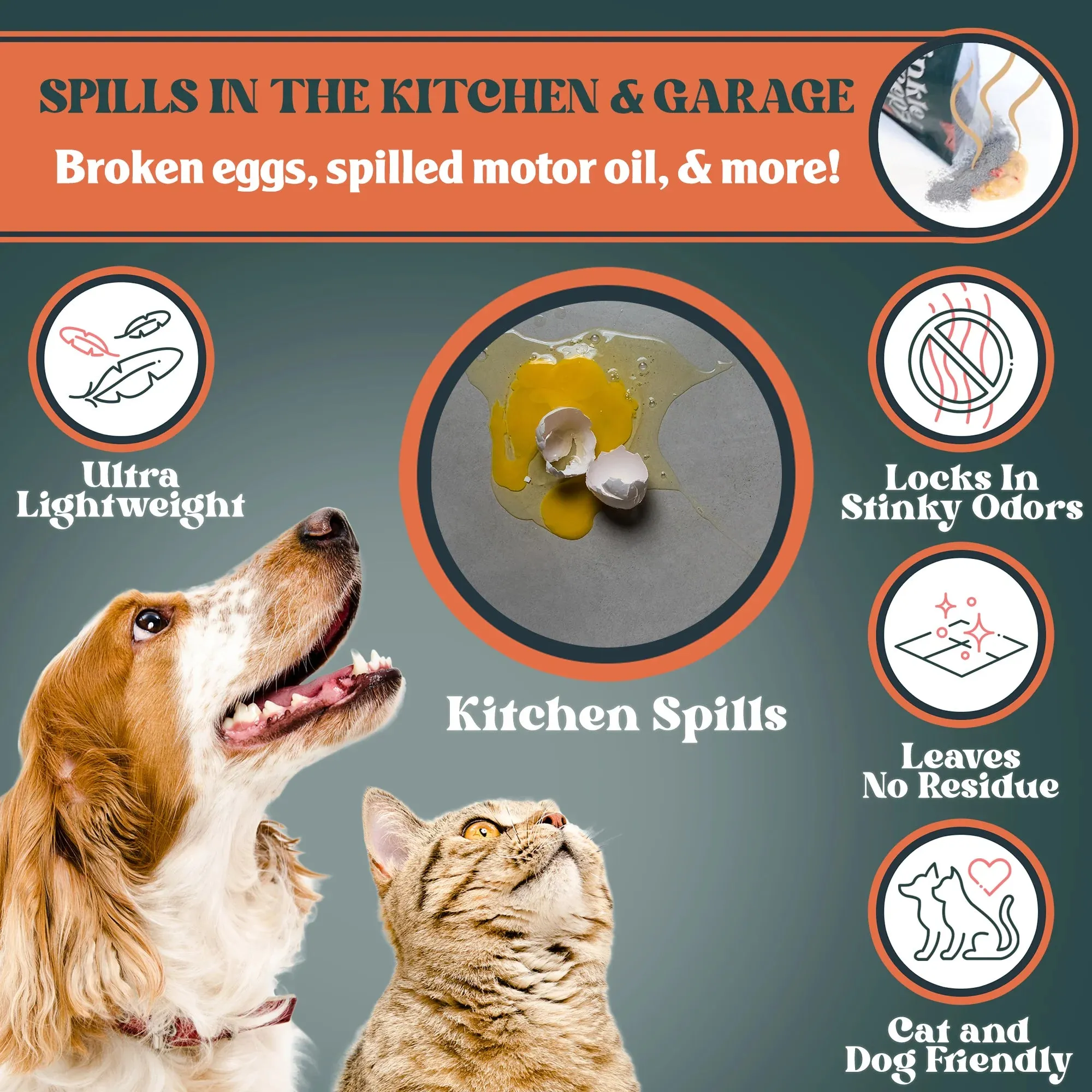 Sprinkle & Sweep Pet Accident Clean Up Aid