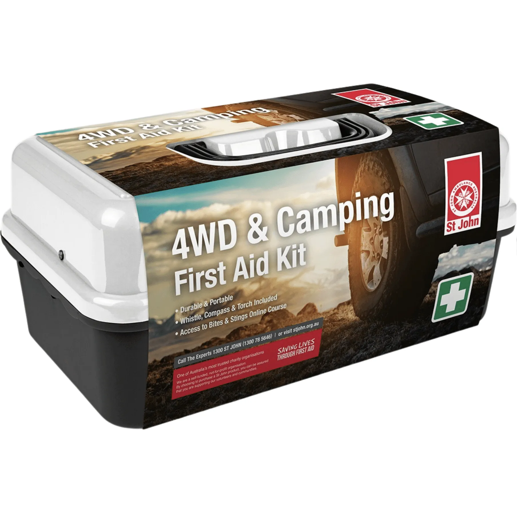 St John Ambulance First Aid Kit 4WD Camping Outdoors Portable Travel Case