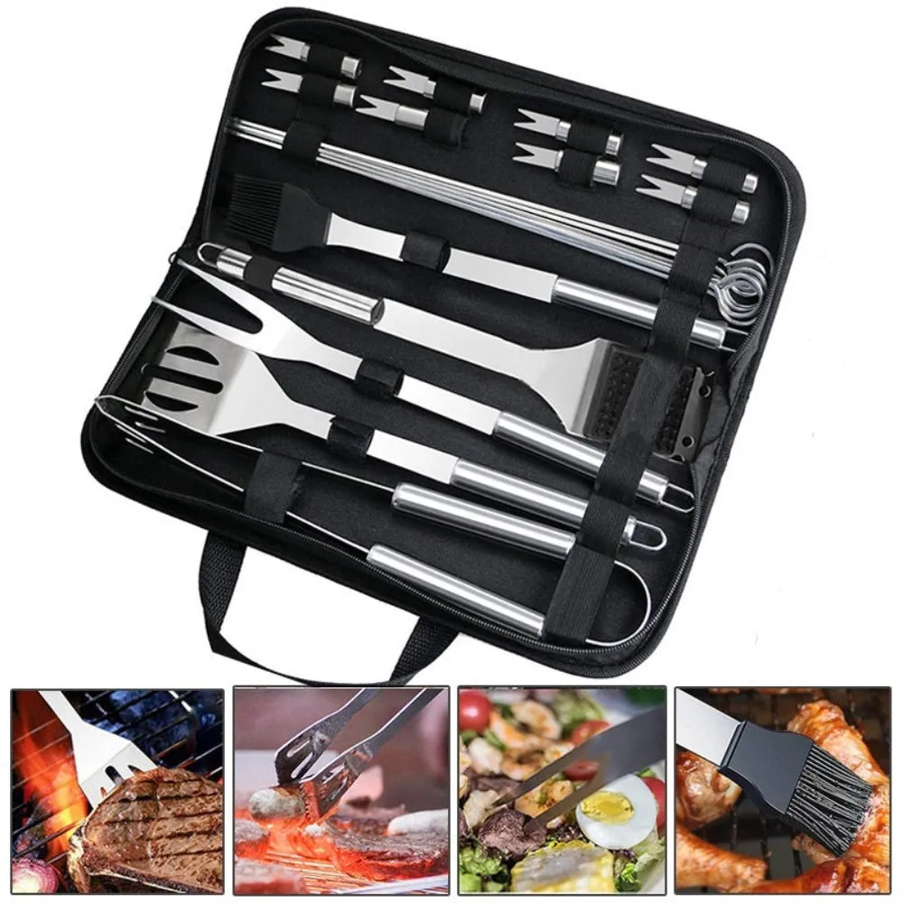 Stainless Steel BBQ Grill 20 PCS Utensils Set