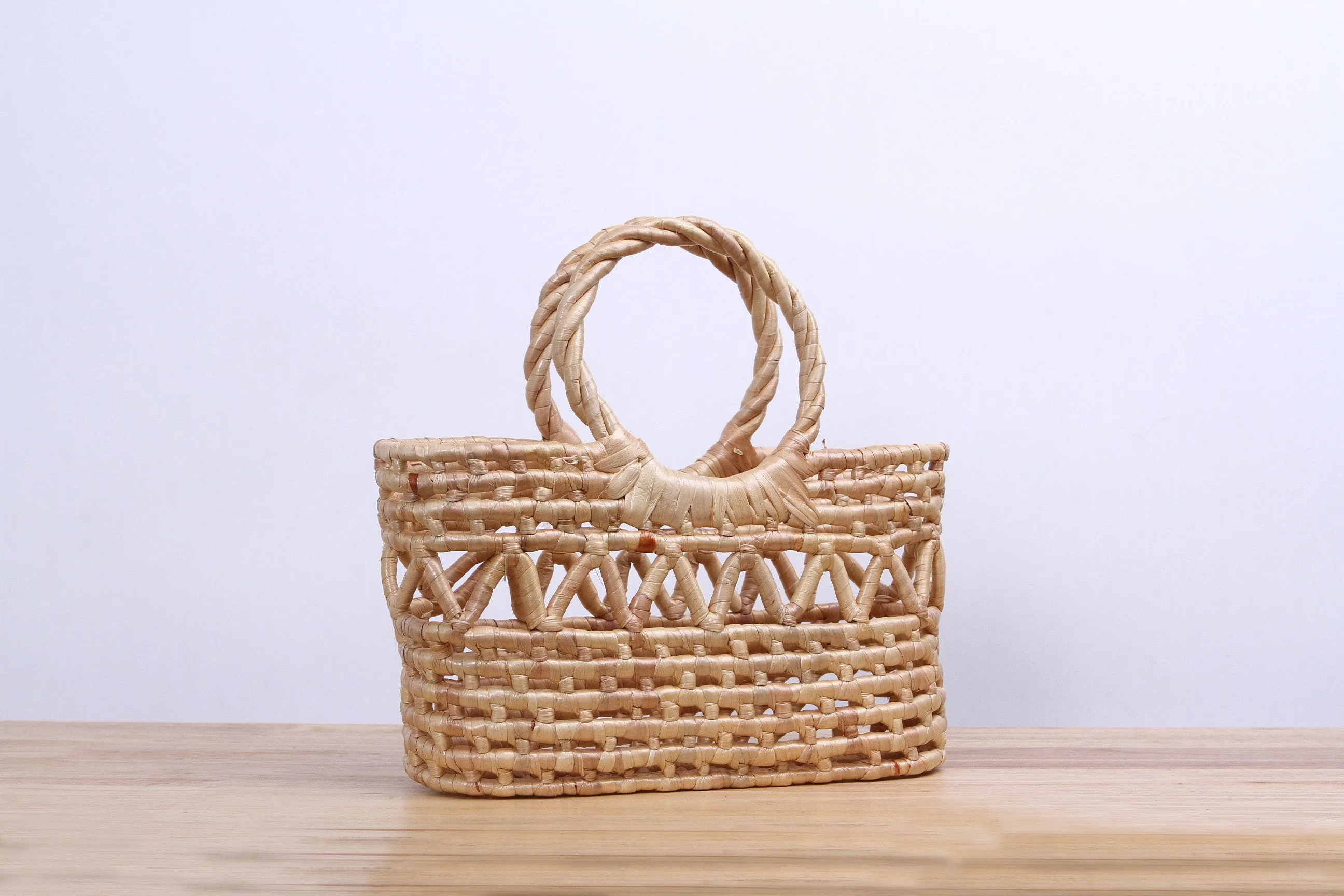 Straw handbag ( S )