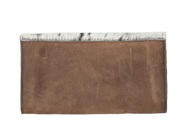 STS Ranchwear Women's Cowhide Style Hair-On Leather Wallet STS63097