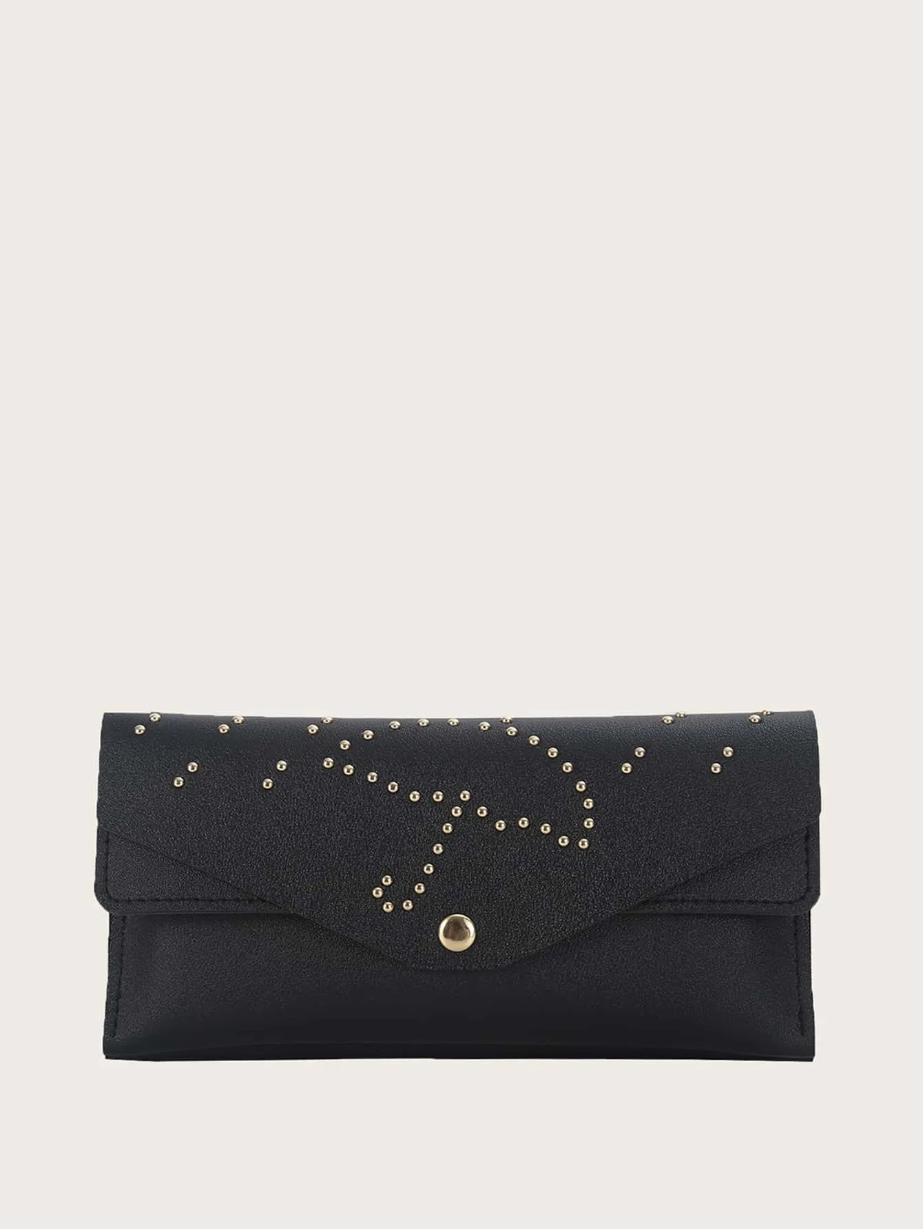 Studded Decor Long Wallet