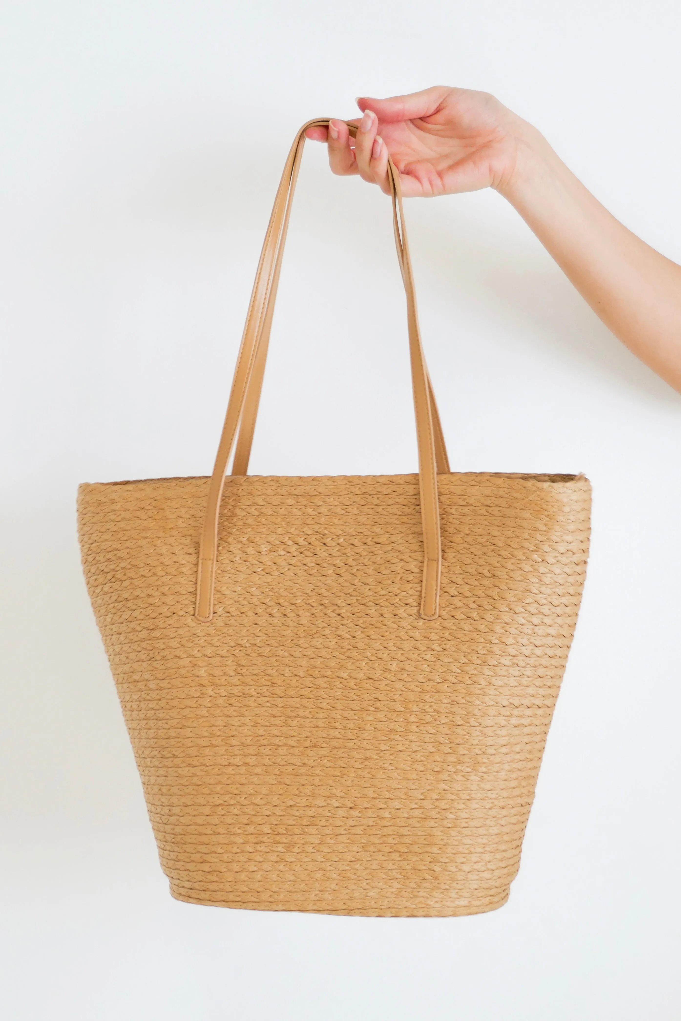 Summerdaise Straw Bucket Tote Bag