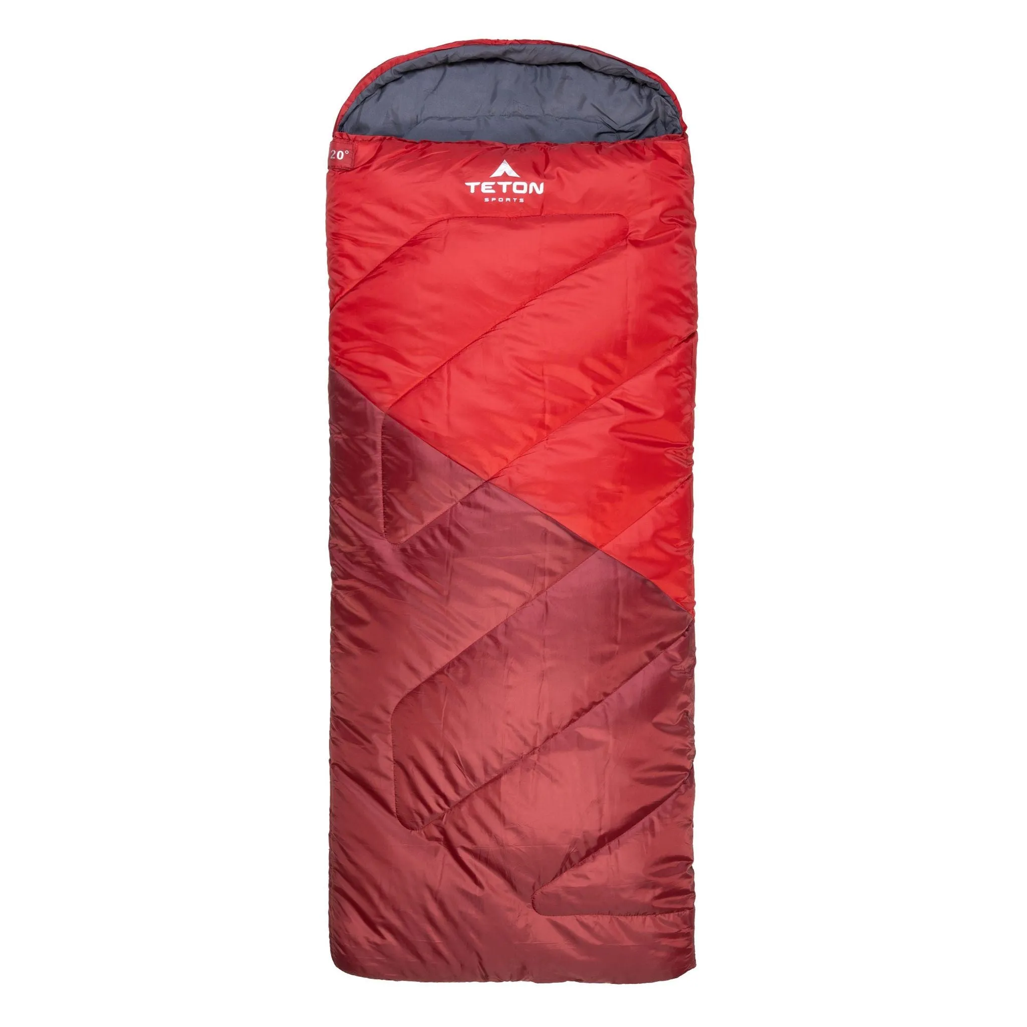 Teton Sports Li'l Celsius -7˚c/20˚f Kids Sleeping Bag in Ruby and Grey