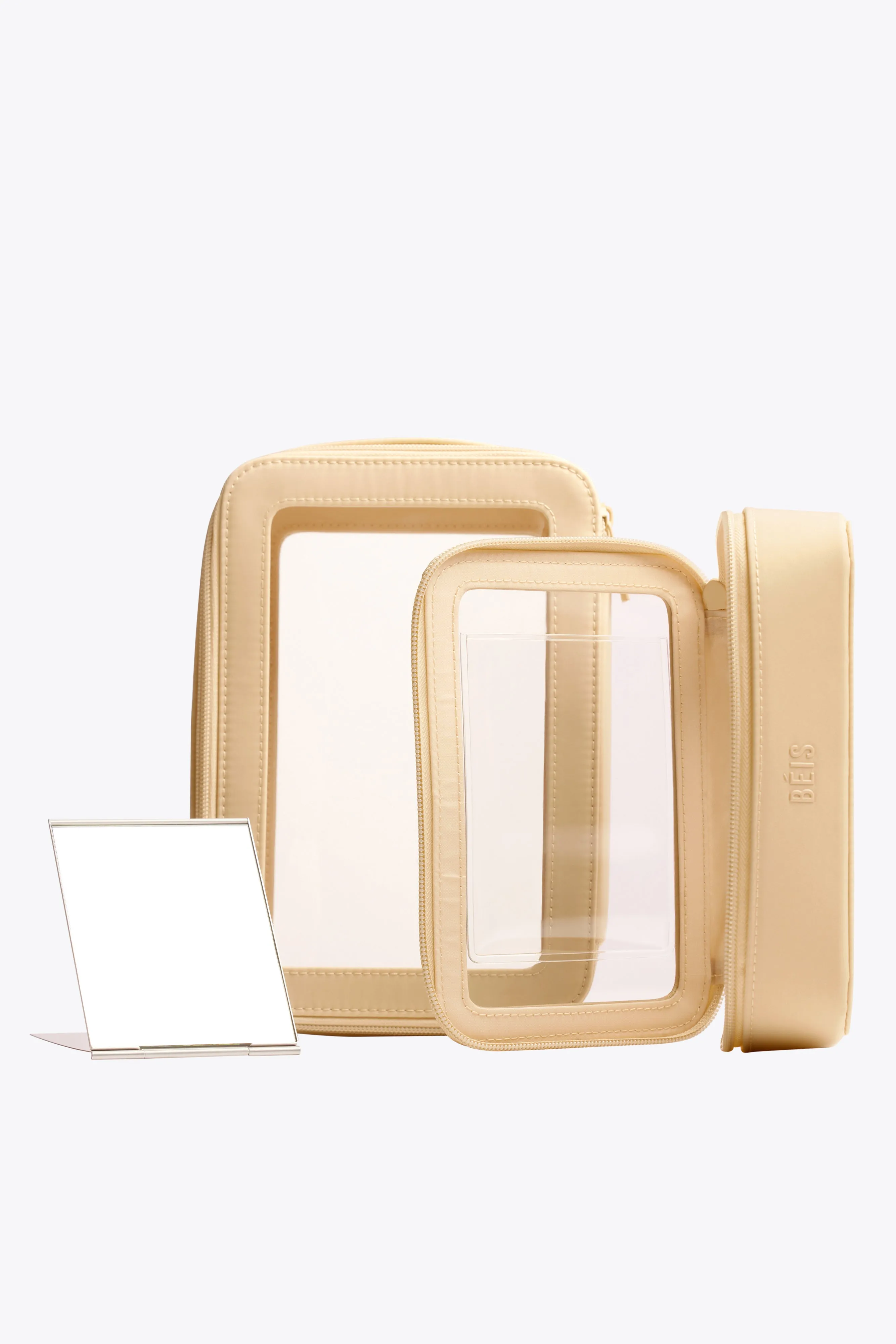 The In Flight Cosmetic Set in Beige