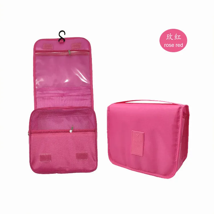 Travel Toiletry Bag Organizer Storage Shower Pouch Cosmetic Makeup Bathroom Make Up Waterproof Hangbag For Women and Men