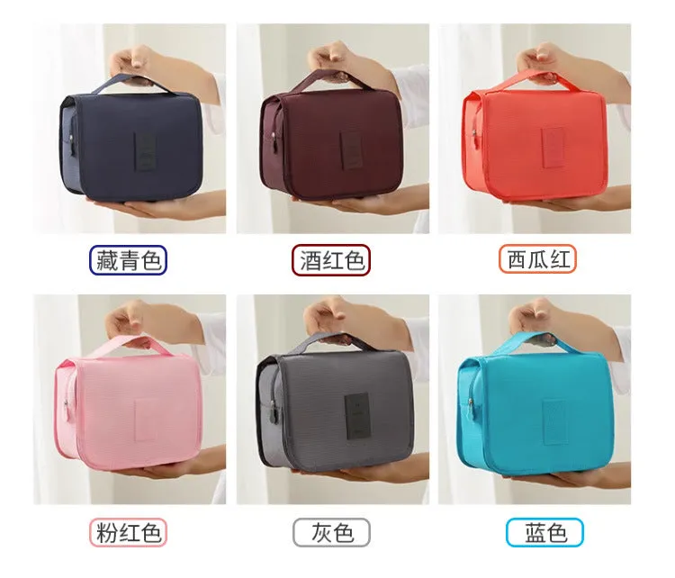 Travel Toiletry Bag Organizer Storage Shower Pouch Cosmetic Makeup Bathroom Make Up Waterproof Hangbag For Women and Men