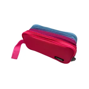 Triple Pencil Case Girls Bright