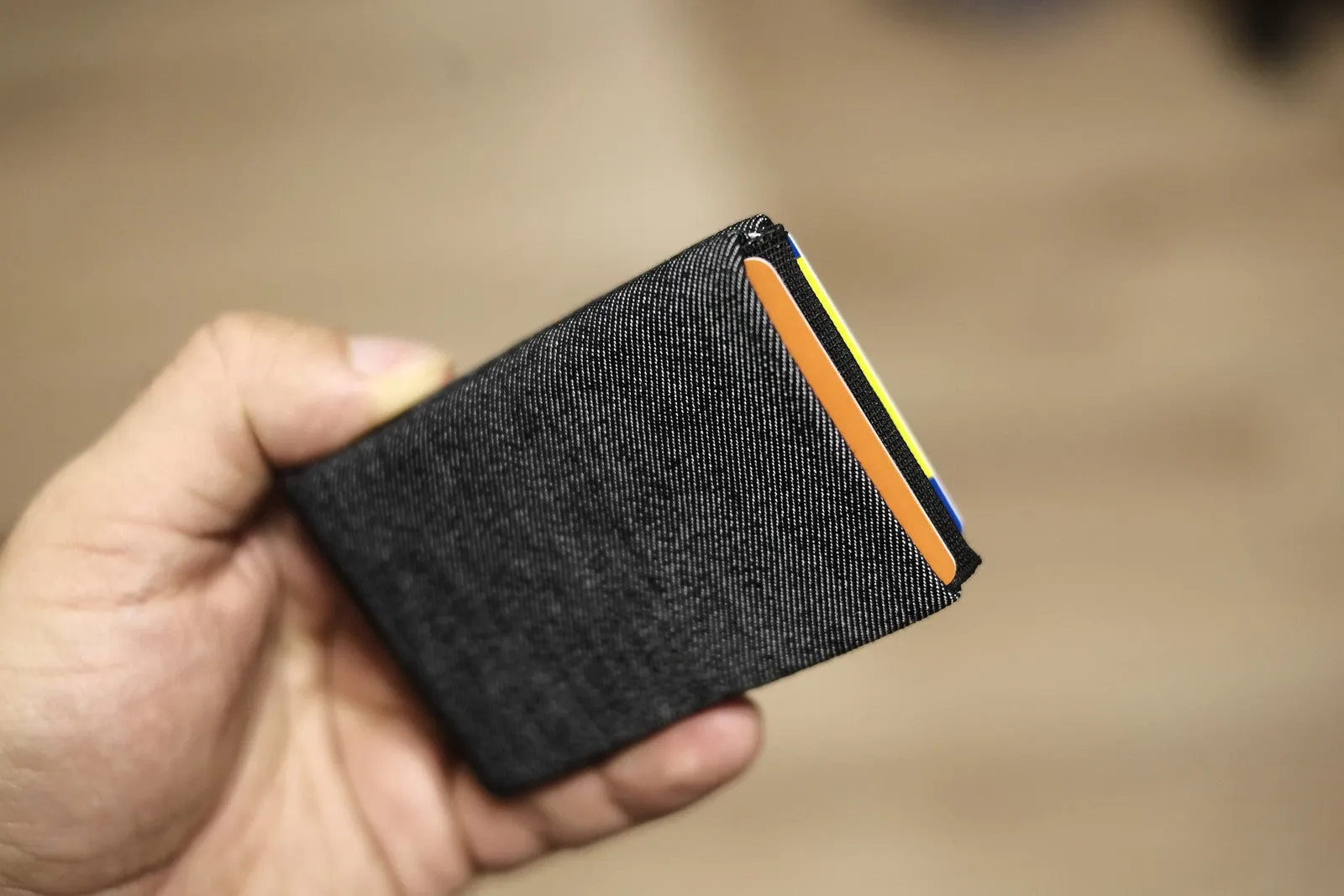 Upgrade Your Everyday Carry with Our Vegan Denim Minimalist Wallet Collection -  FULL RFID blocking