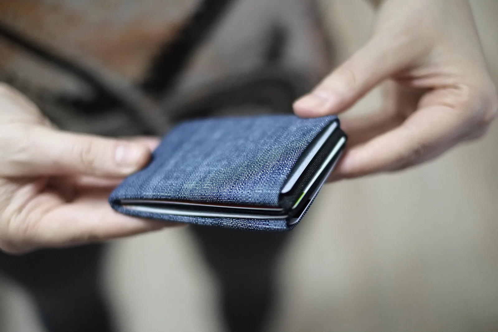 Upgrade Your Everyday Carry with Our Vegan Denim Minimalist Wallet Collection -  FULL RFID blocking