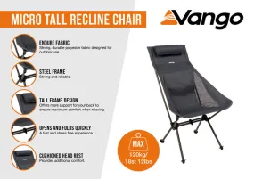 Vango Micro Tall Recline Chair India ink