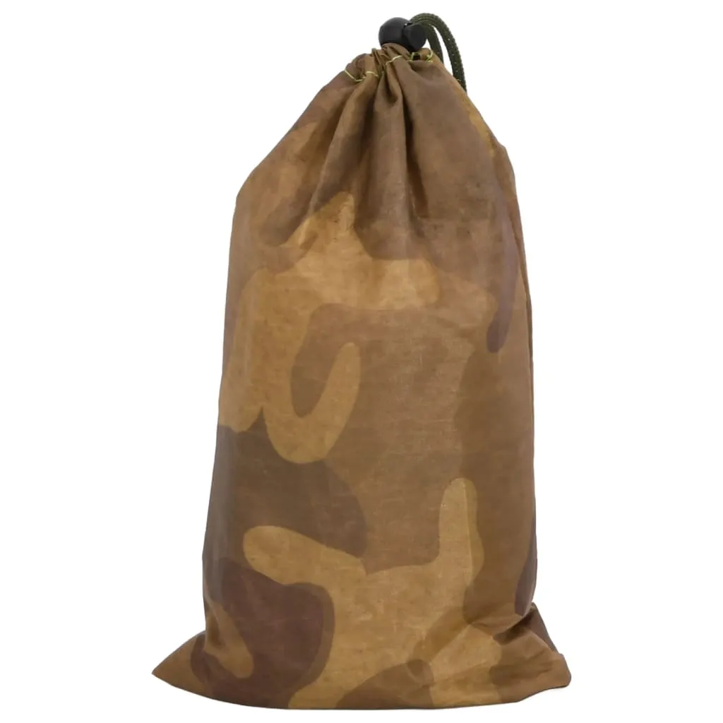 vidaXL Camouflage Net with Storage Bag 618x512 cm Sand