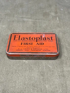 Vintage Elastoplast Elastic Adhesive Antiseptic First Aid Tin