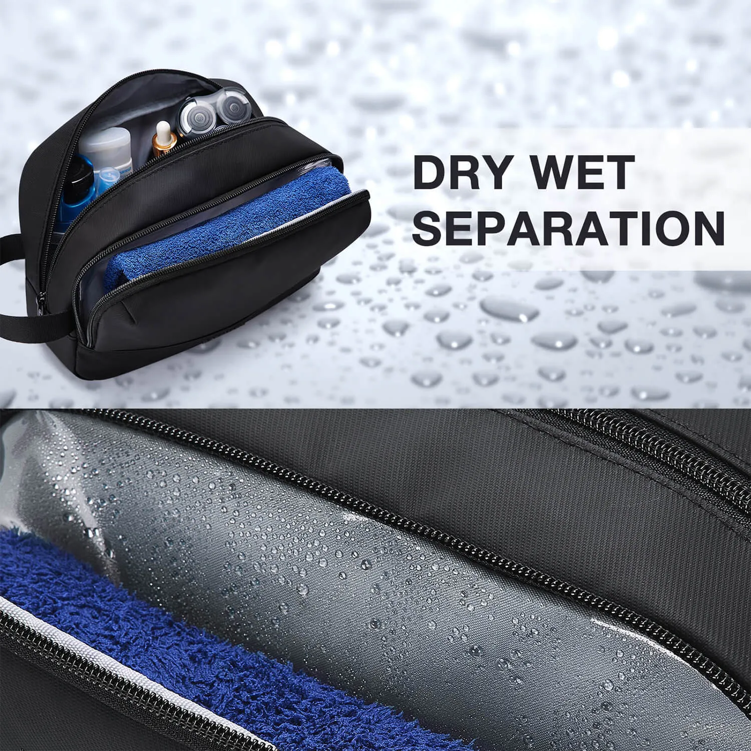 Water-resistant Dopp Kit for Travel