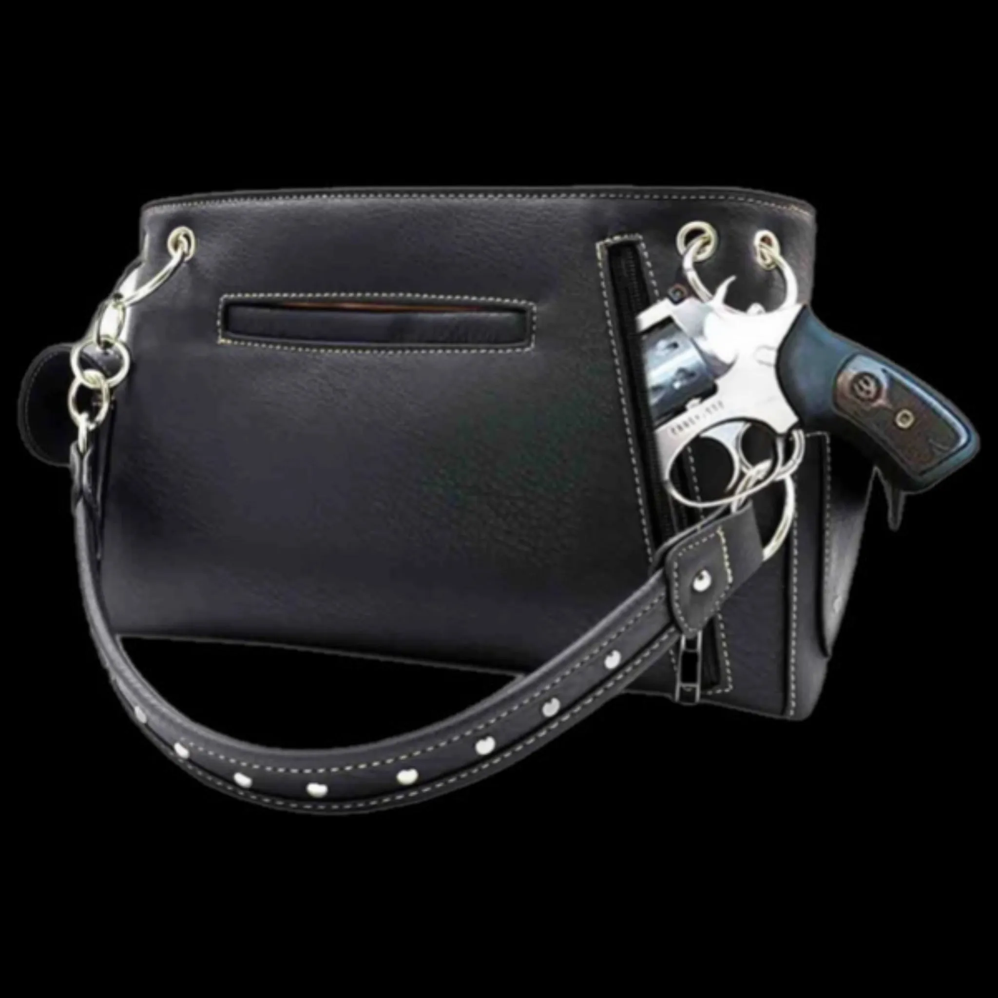 Western Studded Rhinestone Cross Shoulder Bag-BRO