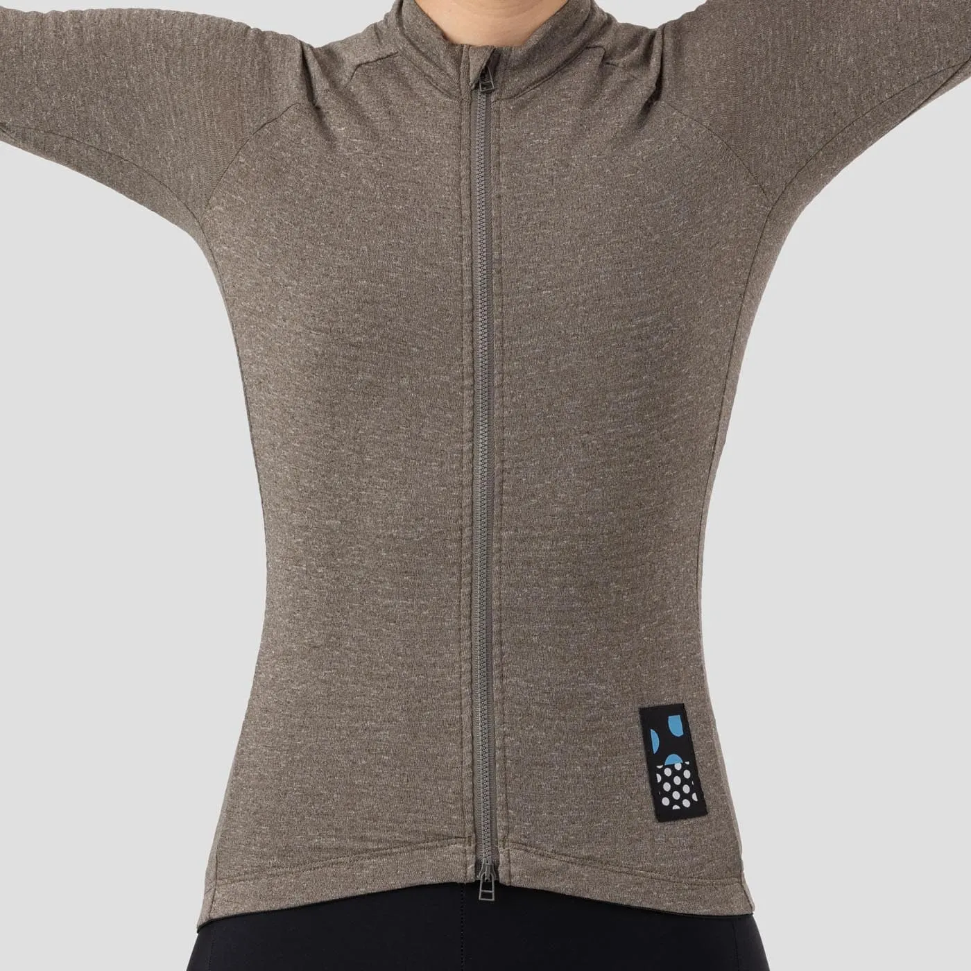 Women's Merino Grid Thermal Jersey - Coyote