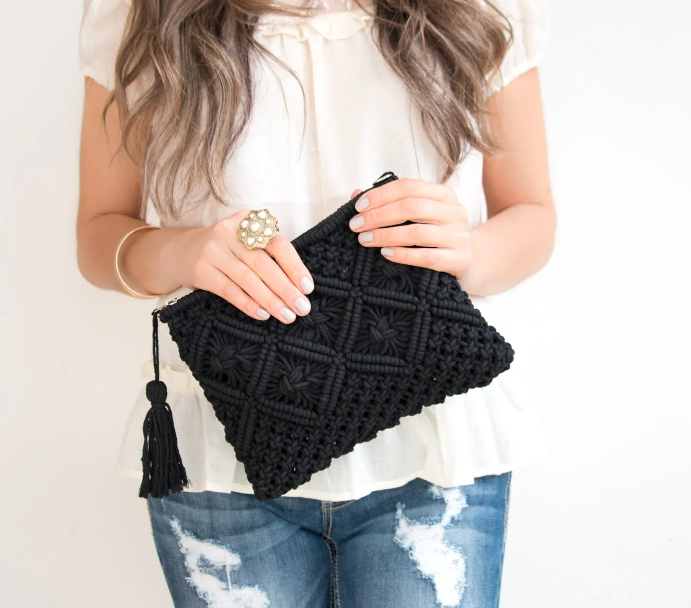 Woven Boho Clutch