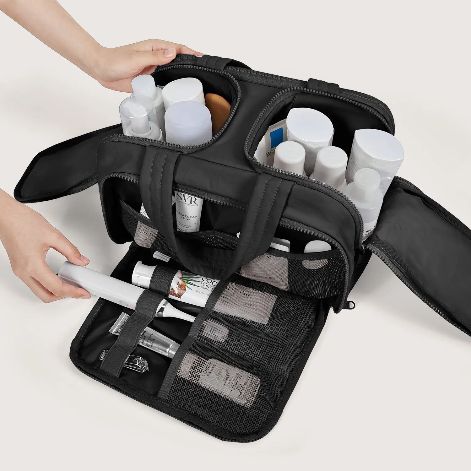 Zora Spacesaver 4-in-1 Puffy Toiletry Bag