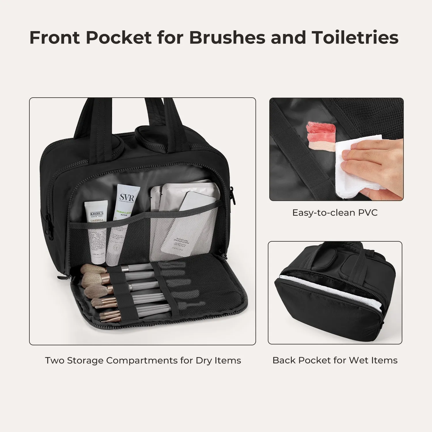 Zora Spacesaver 4-in-1 Puffy Toiletry Bag