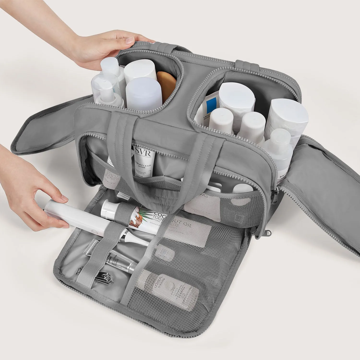 Zora Spacesaver 4-in-1 Puffy Toiletry Bag