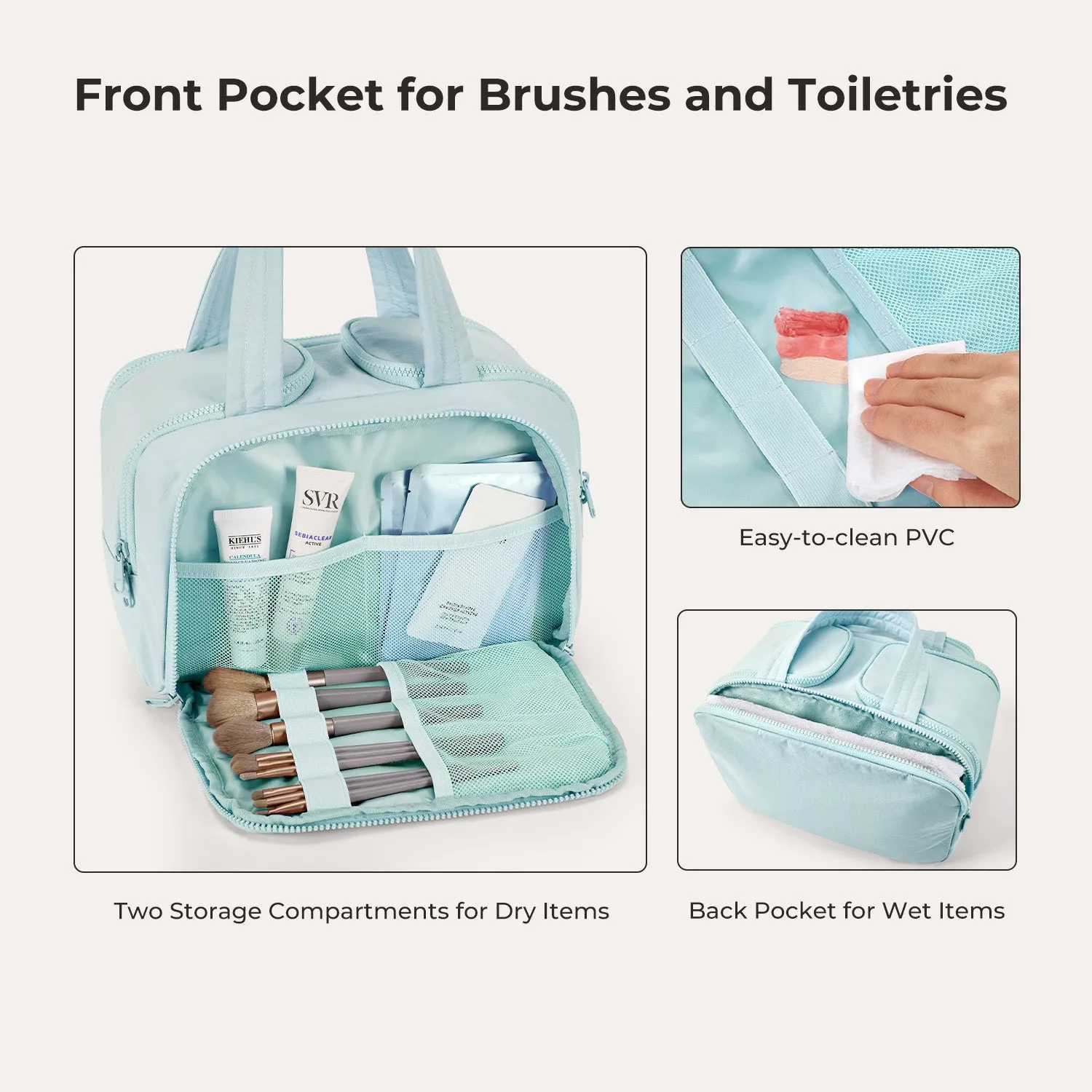 Zora Spacesaver 4-in-1 Puffy Toiletry Bag