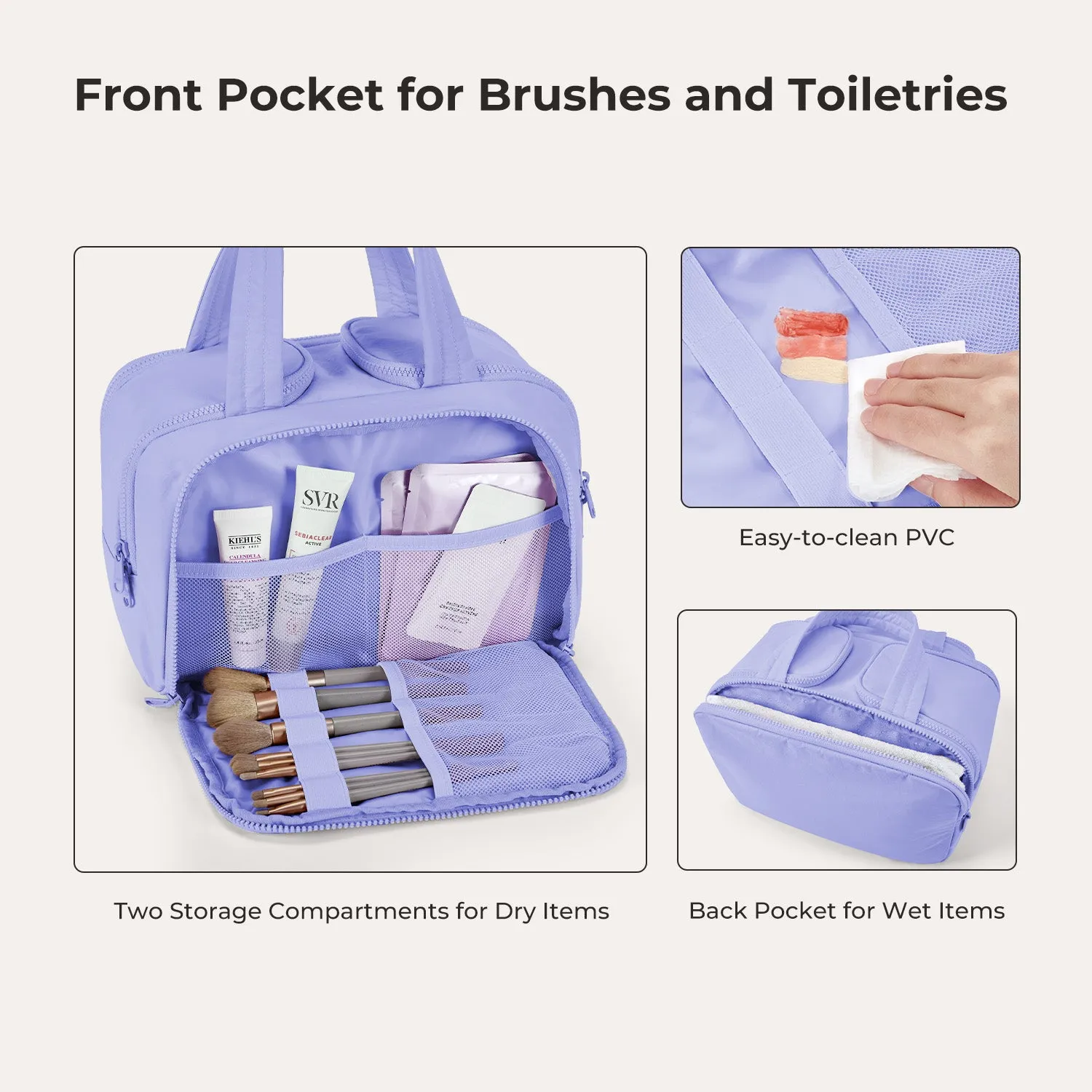 Zora Spacesaver 4-in-1 Puffy Toiletry Bag