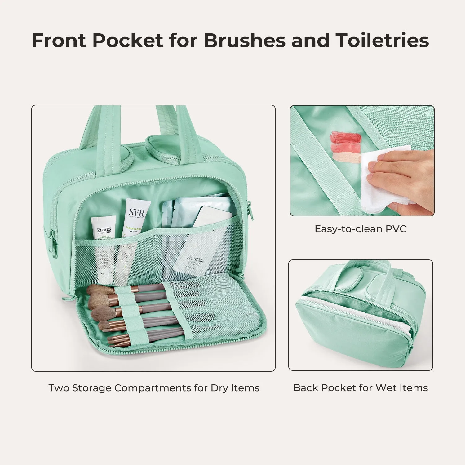 Zora Spacesaver 4-in-1 Puffy Toiletry Bag