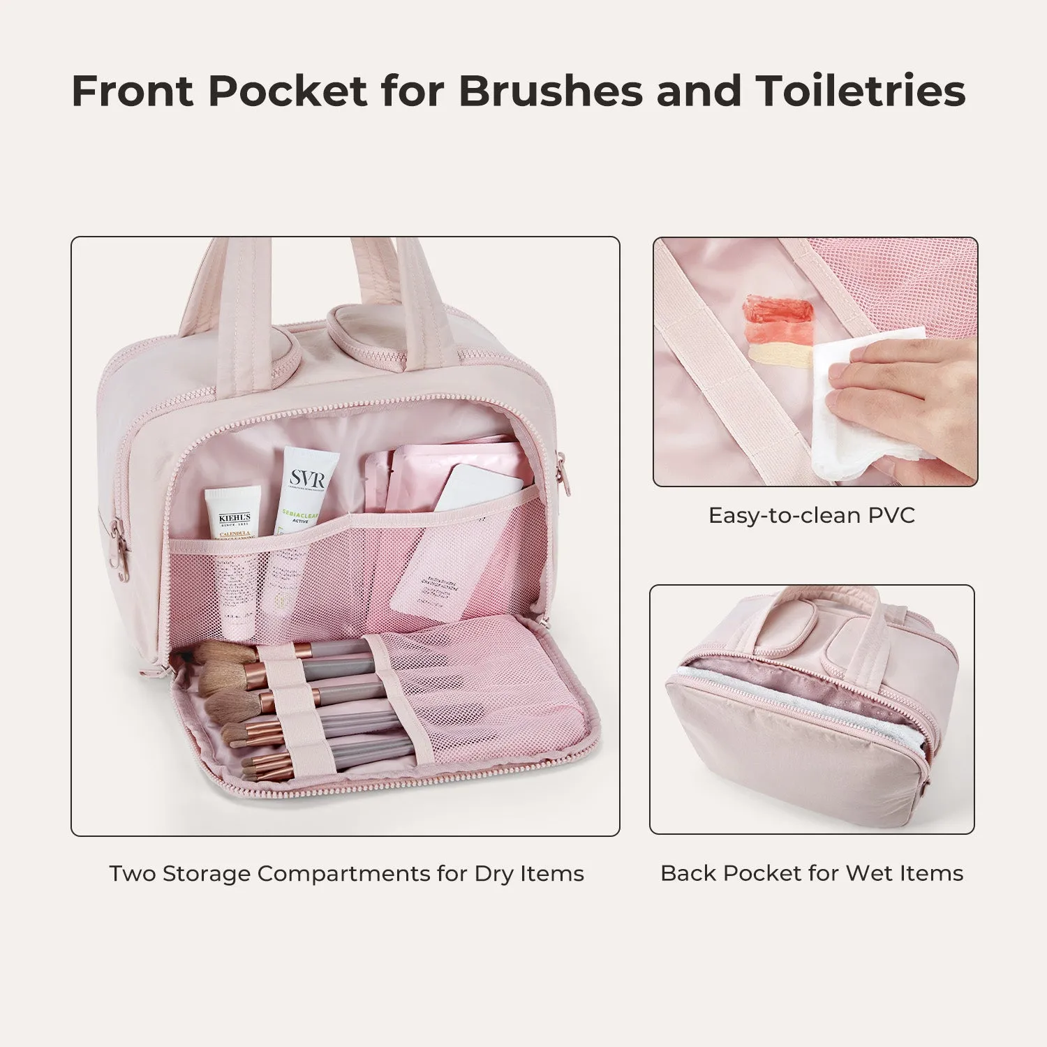 Zora Spacesaver 4-in-1 Puffy Toiletry Bag